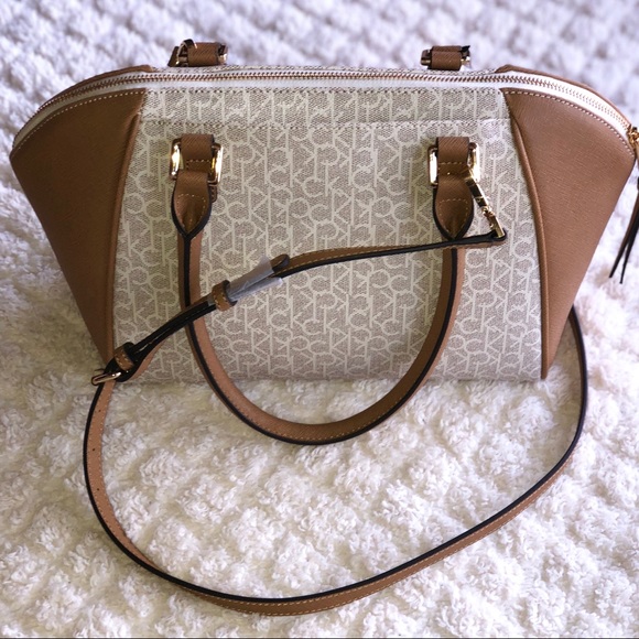 CALVIN KLEIN MONOGRAM SATCHEL - Picture 4 of 8